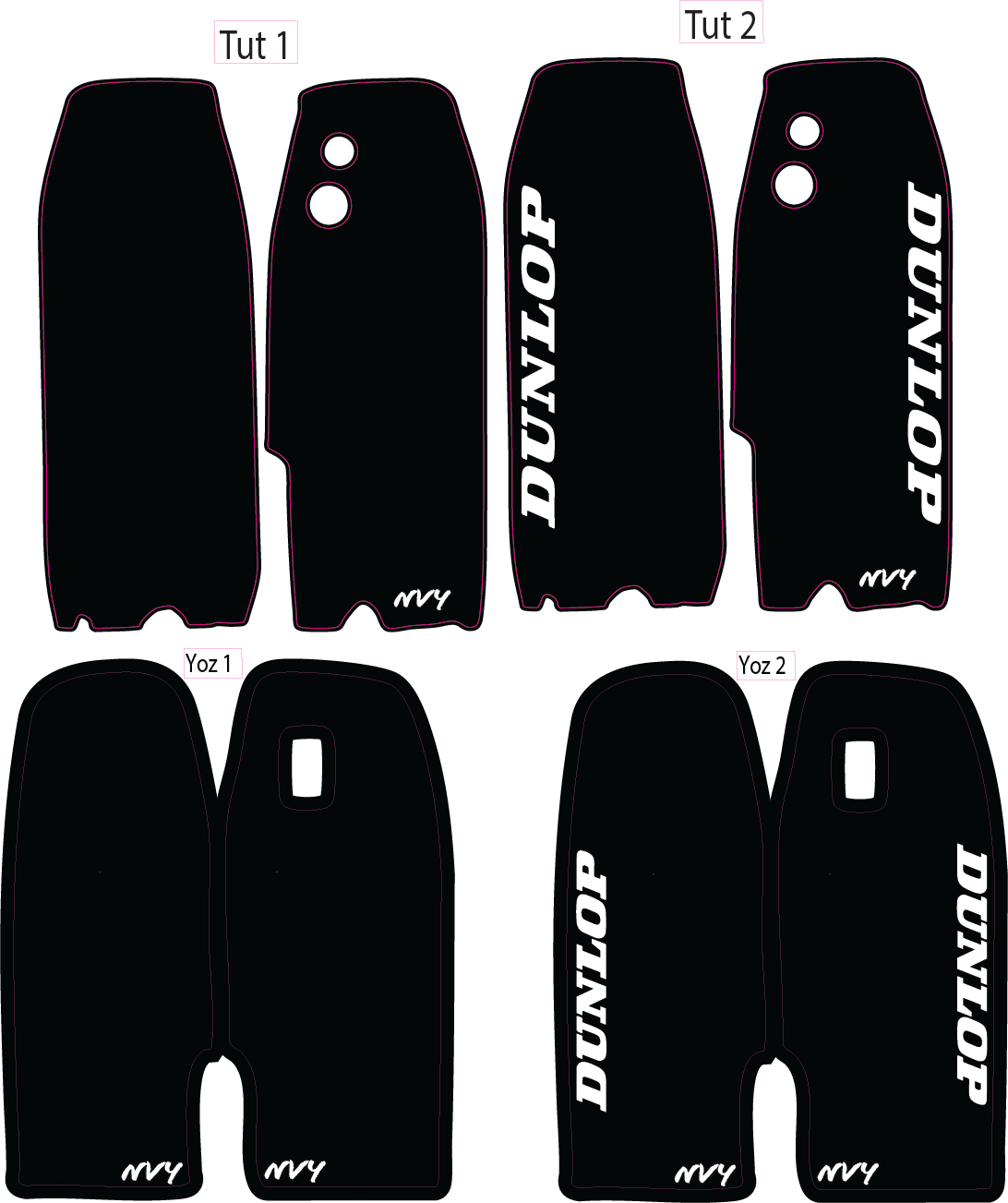 Tuttio/Yozma Fork Guard Declas – NVY Decals