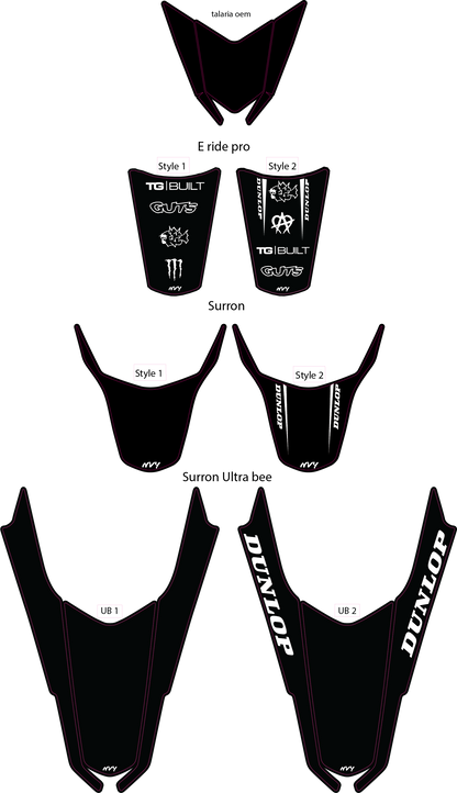 E Bike Rear Fender Decal
