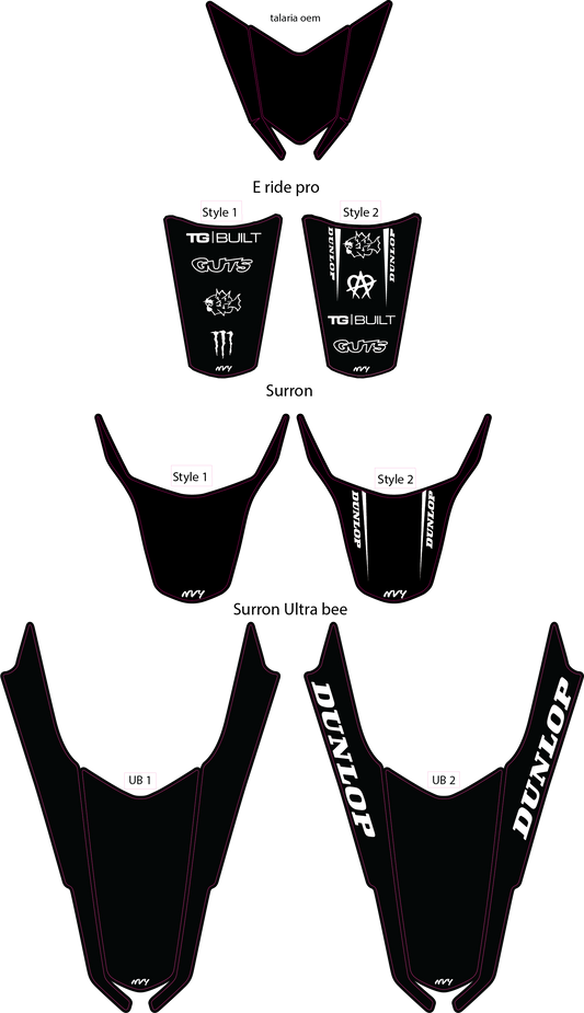 E Bike Rear Fender Decal